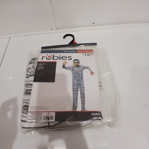 2PC BOYS RUBIES MUMMY COSTUME - SMALL (4-6) - WHITE / BLACK (ITEM: 1001654) image 2