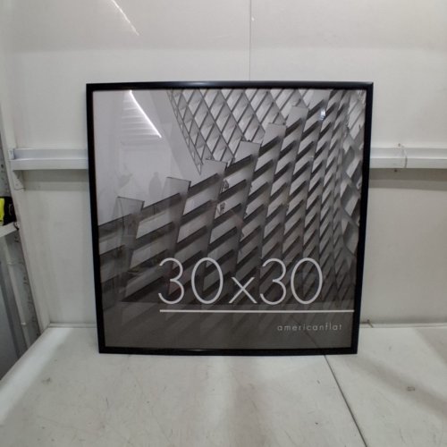 AMERICANFLAT SLIM MOLDING STREAMLINE COLLECTION POSTER / PICTURE FRAME - 30" X 30" - BLACK image 2