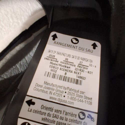 COSCO SCENERA NEXT CONVERTIBLE CAR SEAT - BLACKOUT (MODEL: 22183C-KOT) image 3