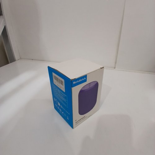 NOTABRICK BLUETOOTH SPEAKER WITH STEREO BASS - 15 HOUR LISTENING TIME - 15W 4.5" X 3.5" - PURPLE (MODEL: KI) image 3