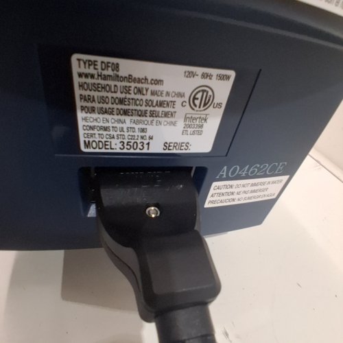 HAMILTON BEACH PROFESSIONAL STYLE ELECTRIC DEEP FRYER - 2L CAPACITY - BLUE (MODEL: 35031) image 3