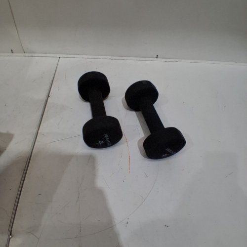 2PK YES4ALL NEOPRENE COATED DUMBBELL HAND WEIGHT - 10LBS EACH - BLACK - ( MODEL: ‎DZIK) image 2