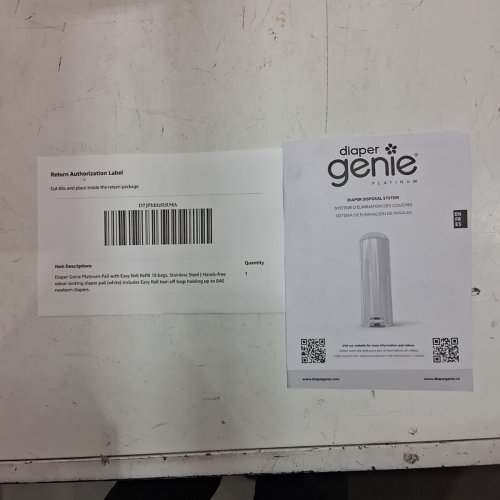 DIAPER GENIE PLATINUM DIAPER PAIL - 27" - WHITE image 4