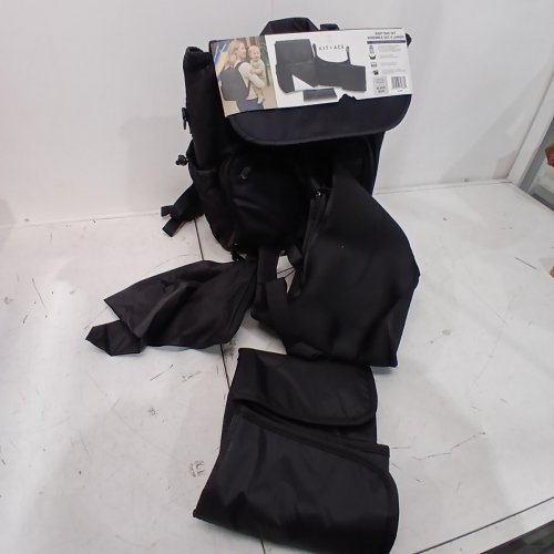 4PC KIT + ACE BACKPACK STYLE DIAPER BAG WITH STROLLER ORGANIZER/CHANGE PAD - BLACK (MODEL: 1992196) image 2