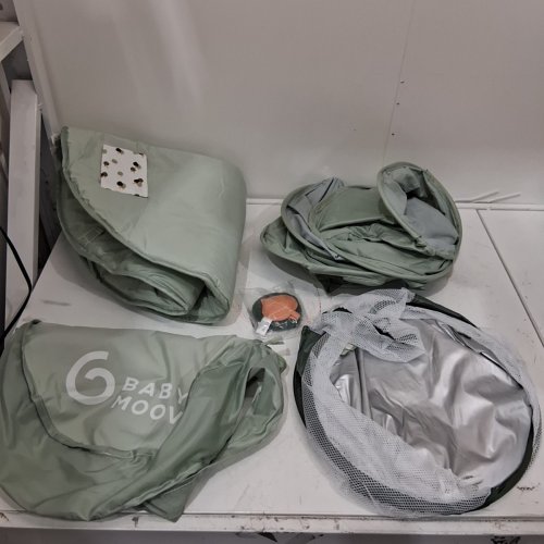 BABY MOOV AQUANI FOLDABLE BABY BEACH TENT - GREEN/GRAY - (MODEL: A035221_US) image 2