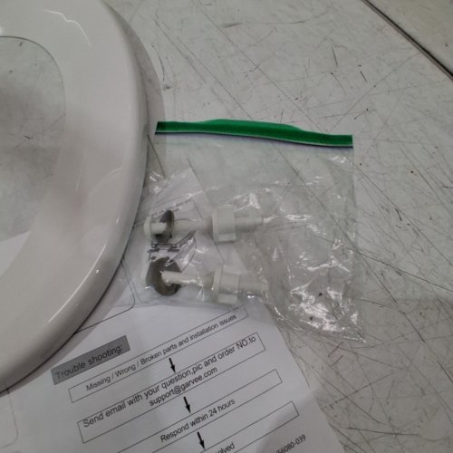 GARVEE ELONGATED TOILET SEAT WITH SLOW SOFT CLOSE - 19" - WHITE (MODEL: PHO_161CY13U) image 4