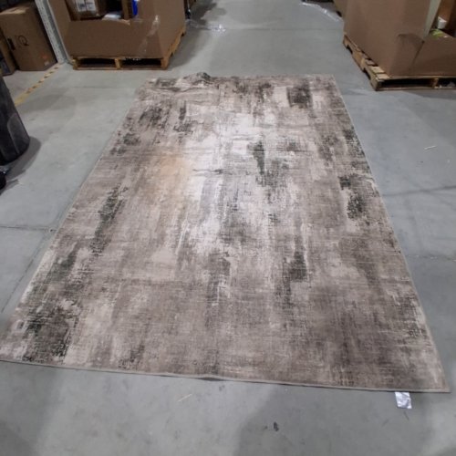 WYATT & ASH DISTRESSED ABSTRACT AREA RUG -6FT X 8FT - BROWN/GREY (MODEL: 1737288) image 2