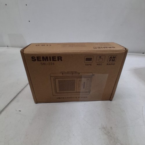 SEMIER AM/FM CASSETTE PLAYER - SILVER (MODEL: SM-226) image 7