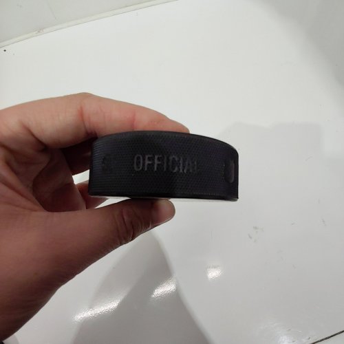 NHL OFFICIAL VEGAS GOLDEN KNIGHTS VS WINNIPEG JETS APRIL 13 2026 WARM-UP PUCK - BLACK image 4