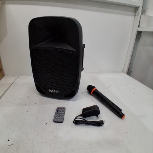 PYLE WIRELESS PORTABLE SPEAKER WITH WIRELESS MIC AND REMOTE CONTROL - 8" - 800W - BLACK (MODEL: PSBT85A) image 5