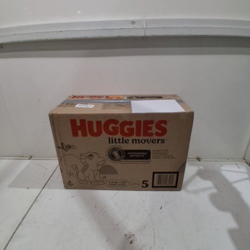 132PK HUGGIES LITTLE MOVERS DIAPERS - SIZE 5 image 2