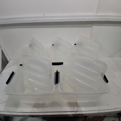 5PK IRIS STACK & PULL BOX, MULTI-PURPOSE STORAGE BINS - 19QT (MODEL: TB-17) image 2