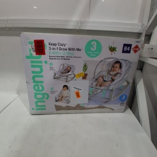 INGENUITY 3-IN-1 KEEP COZY GROW WITH ME VIBRATING BABY BOUNCER, ROCKER & CHAIR - 40LBS CAPACITY - MULTICOLOURED (MODEL: ‎12637) image 4