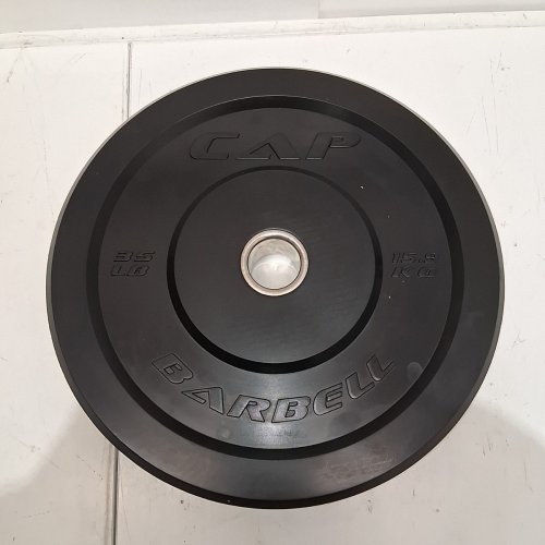 CAP BARBELL BUMPER WEIGHT PLATE - 35 LBS - (MODEL: OPR2IS-035) image 2