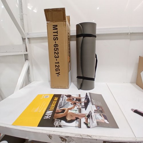 CAP BARBELL HIGH DENSITY EXERCISE YOGA MAT - 68" X 24"- GREY (MODEL: MTIS-6523-12GY) image 2