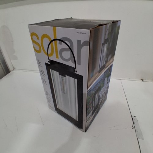 SUN SOAKED SOLAR LED TABLETOP LANTERN - 20-40 LUMENS - 17.9" - BLACK (MODEL : 1005264) image 2