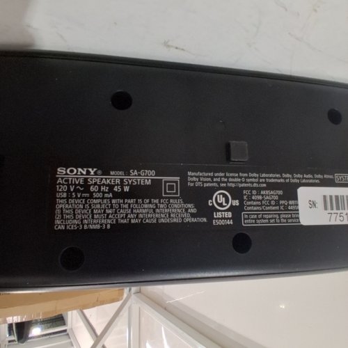SONY BRAVIA 5 THEATER BAR - SURROUND SOUND | 13 SPEAKERS | DOLBY ATMOS | 360 SPATIAL SOUND MAPPING - BLACK image 3