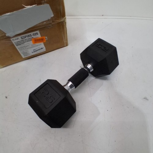 CAP BARBELL COATED DUMBBELL - 25LBS - BLACK image 2