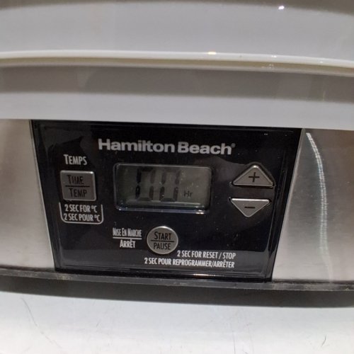 HAMILTON BEACH 5-TRAY STACKABLE DIGITAL FOOD DEHYDRATOR - WHITE (MODEL: 32100C) image 2