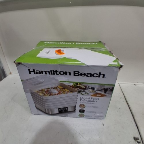 HAMILTON BEACH 5-TRAY STACKABLE DIGITAL FOOD DEHYDRATOR - WHITE (MODEL: 32100C) image 5