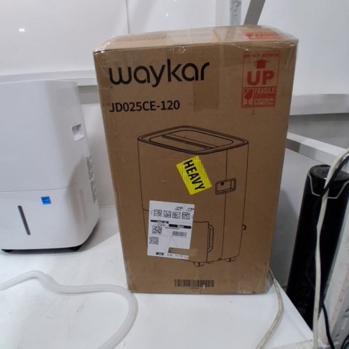 WAYKAR 120 PINTS ENERGY STAR DEHUMIDIFIER- FOR SPACES UP TO 6,000 SQ. FT 1.14 GALLONS WATER TANK-WHITE-(MODEL: JD025CE-120) image 5