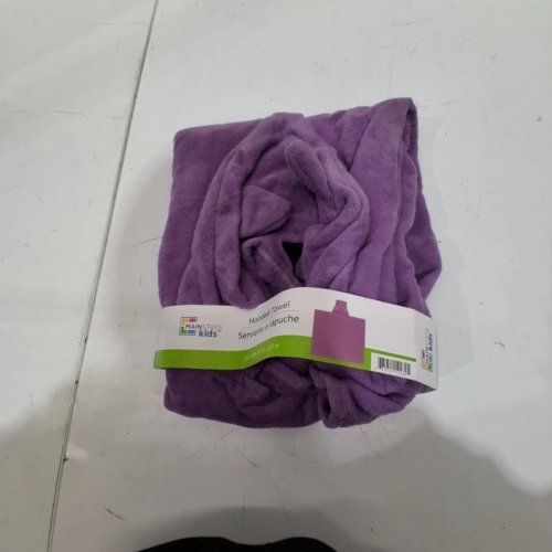 MAINSTAYS KIDS HOODED TOWEL - 24" X 48" - PURPLE image 3