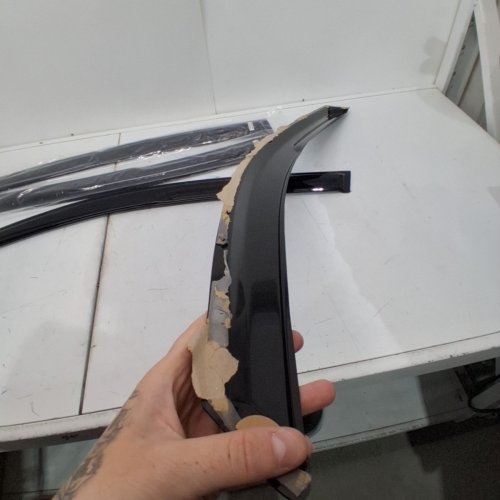 4PC IG WINDOW VISOR RAIN GUARD FOR 2016-2021 HONDA CIVIC SEDAN - BLACK (MODEL: 811405) image 4