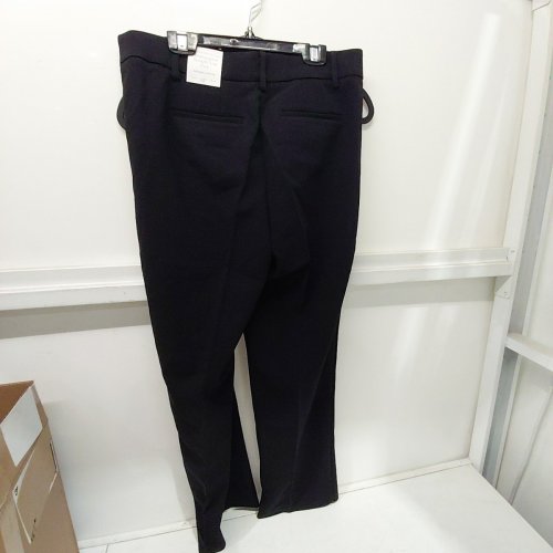 WOMEN'S TALBOTS SOUTHAMPTON MID RISE STRAIGHT LEG TAILORED PANT - 6 PETITE - BLACK image 4