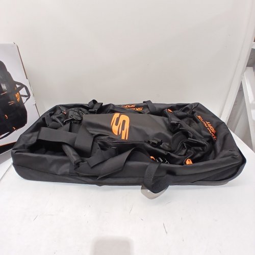 SKECHERS 28" ROLLING DUFFLE WITH TROLLEY HANDLE - BLACK, ORANGE (MODEL: 1779154) image 2