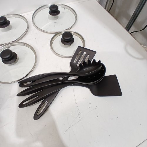 18PC TRAMONTINA PRIMAWARE NONSTICK COOKWARE SET - GREY\BLACK image 3