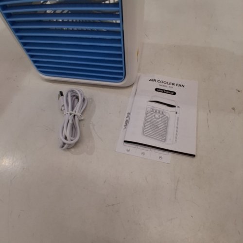 TIPTOP PORTABLE 3-SPEED MINI AIR CONDITIONER - 1L - WHITE/BLUE - (MODEL: F27) image 4