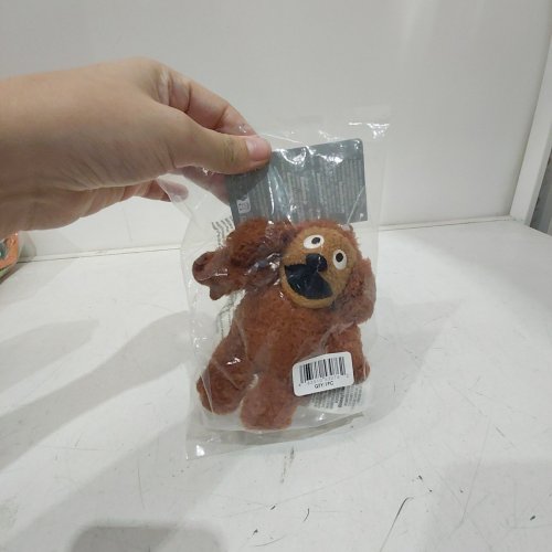 DISNEY THE MUPPETS ROWLF PLUSH BAG CHARM KEYCHAIN - BROWN image 2