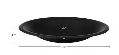 FIREPIT INSERT FOR DIY FIRE RING OR REPLACEMENT - 30" - BLACK image 2
