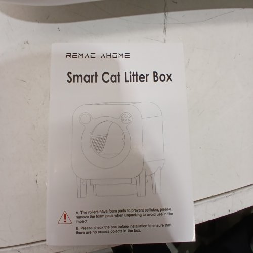 REMAC AHOME MAGIBOX T1 AUTOMATIC SELF CLEANING CAT LITTER BOX WITH LARGE CAPACITY FOR MULTIPLE CATS APP REMOTE CONTROL SAFETY PROTECTION SENSORS ODOR REMOVAL - WHITE (MODEL: EA) image 3