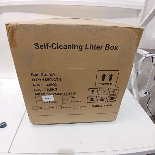 REMAC AHOME MAGIBOX T1 AUTOMATIC SELF CLEANING CAT LITTER BOX WITH LARGE CAPACITY FOR MULTIPLE CATS APP REMOTE CONTROL SAFETY PROTECTION SENSORS ODOR REMOVAL - WHITE (MODEL: EA) image 7