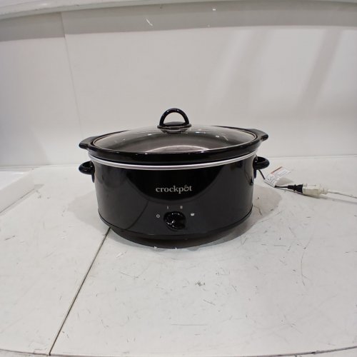 CROCKPOT CLASSIC SLOW COOKER WITH THREE HEAT SETTINGS - 7QT - BLACK image 2