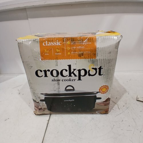 CROCKPOT CLASSIC SLOW COOKER WITH THREE HEAT SETTINGS - 7QT - BLACK image 6