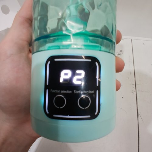 PORTABLE ELECTRIC MIXING CUP - 700 ML - TURQUOISE (MODEL: HY-666) image 2