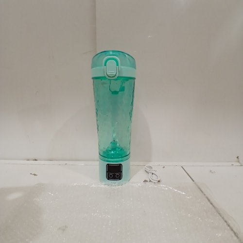 PORTABLE ELECTRIC MIXING CUP - 700 ML - TURQUOISE (MODEL: HY-666) image 3