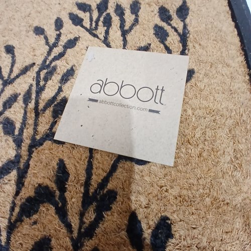ABBOTT COLLECTION COIR AND RUBBER TREE OF LIFE DOOR MAT - 4FT X 1FT - BROWN image 3