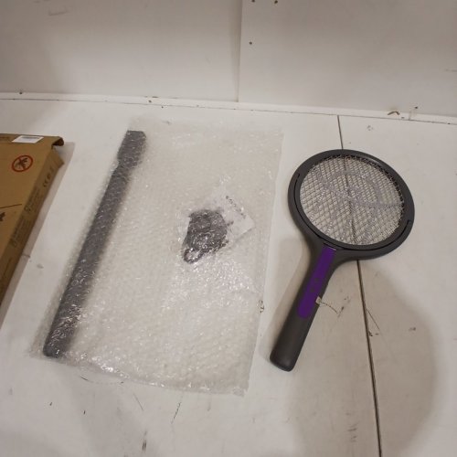 3-IN-1 TELESCOPIC MOSQUITO SWATTER BUG ZAPPER TOOL - 2800 V - GREY / PURPLE image 3