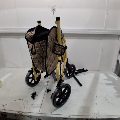 DRIVE WINNIE LITE SUPREME 3 WHEEL ALUMINUM ROLLATOR - 300LBS CAP - QUICK FOLD DESIGN - 26" X 22.75" X 38" - YELLOW (MODEL: ‎RTL199) image 2