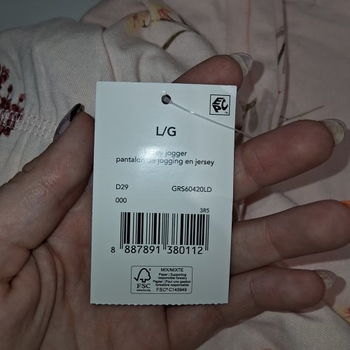 WOMENS FLORAL PAJAMA PANTS - LARGE - PINK (STYLE: GRS60420LD) image 3