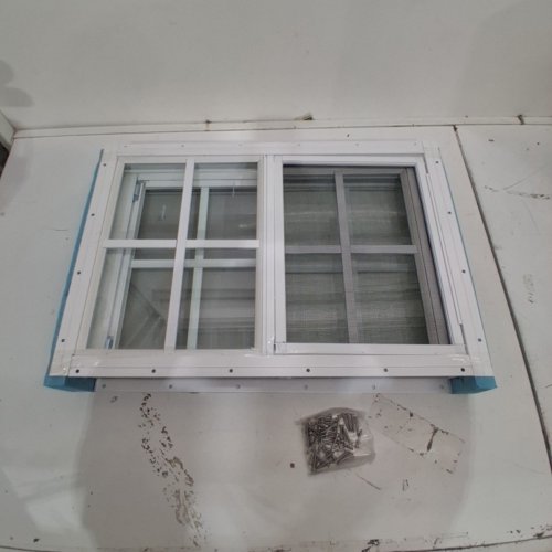 SHED WIDOWS FLUSH MOUNT TEMPERED GLASS WINDOW SCREEN - 22.8" X 15.5" - WHITE image 2