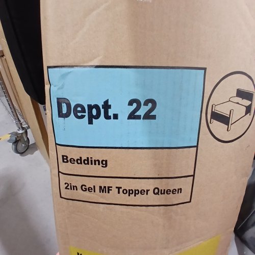 GEL MEMORY FOAM MATTRESS TOPPER, QUEEN, 2", BLUE image 3