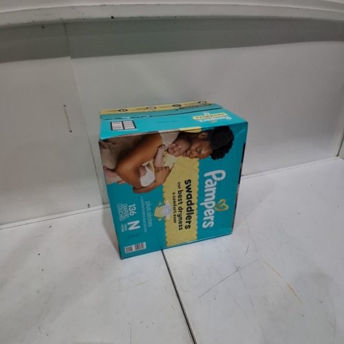 136PK PAMPERS SWADDLERS DISPOSABLE BABY DIAPERS - NEWBORN SIZE image 2