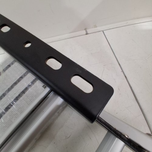 GEARFLAG MANUAL FOLDING RV STEP WITH ANTI-SLIP SURFACE - 440LB MAX - SILVER/BLACK image 4