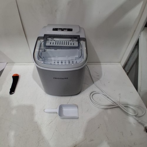FRIGIDAIRE COMPACT COUNTERTOP ELECTRIC ICE MAKER - MAKES 26LBS OF ICE/DAY - SILVER (MODEL: EFIC189-B-SILVER) image 3
