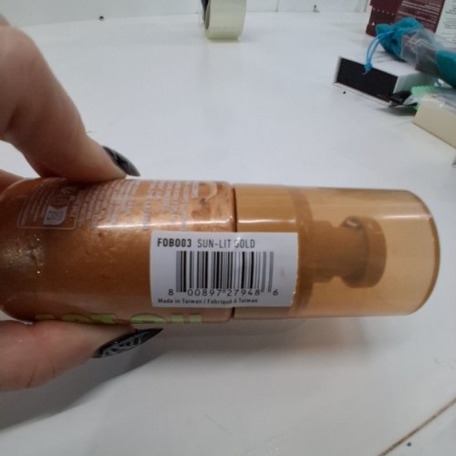 NYX PROFESSIONAL FAT OIL COCONUT CUTIE GLITTER BODY OIL- 70 ML - SUN-LIT GOLD image 2