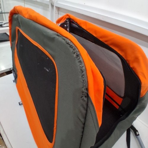DOG BIKE TRAILER - ORANGE/GREY - (MODEL: DT806) image 4